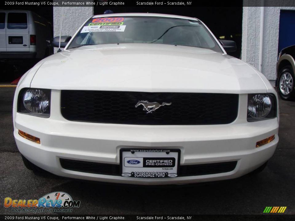 2009 Ford Mustang V6 Coupe Performance White / Light Graphite Photo #2