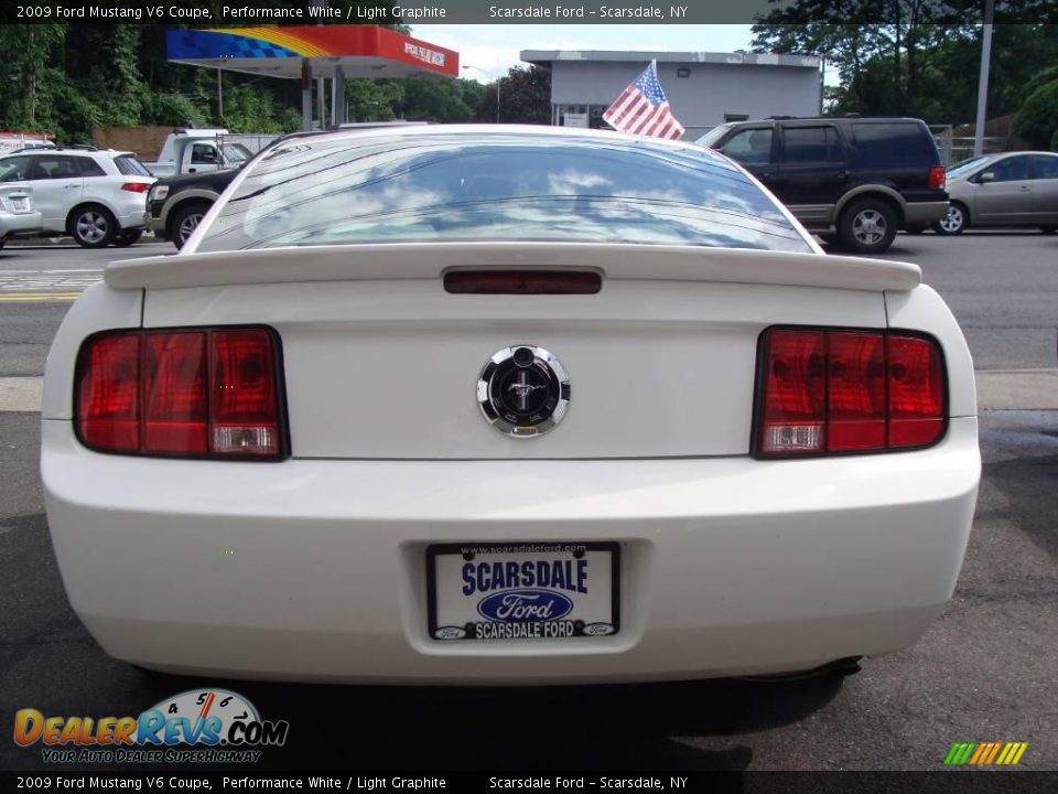 2009 Ford Mustang V6 Coupe Performance White / Light Graphite Photo #5