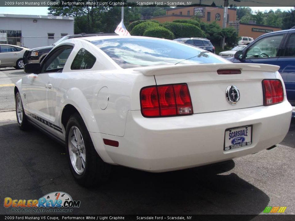2009 Ford Mustang V6 Coupe Performance White / Light Graphite Photo #6