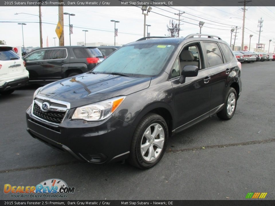 2015 Subaru Forester 2.5i Premium Dark Gray Metallic / Gray Photo #2