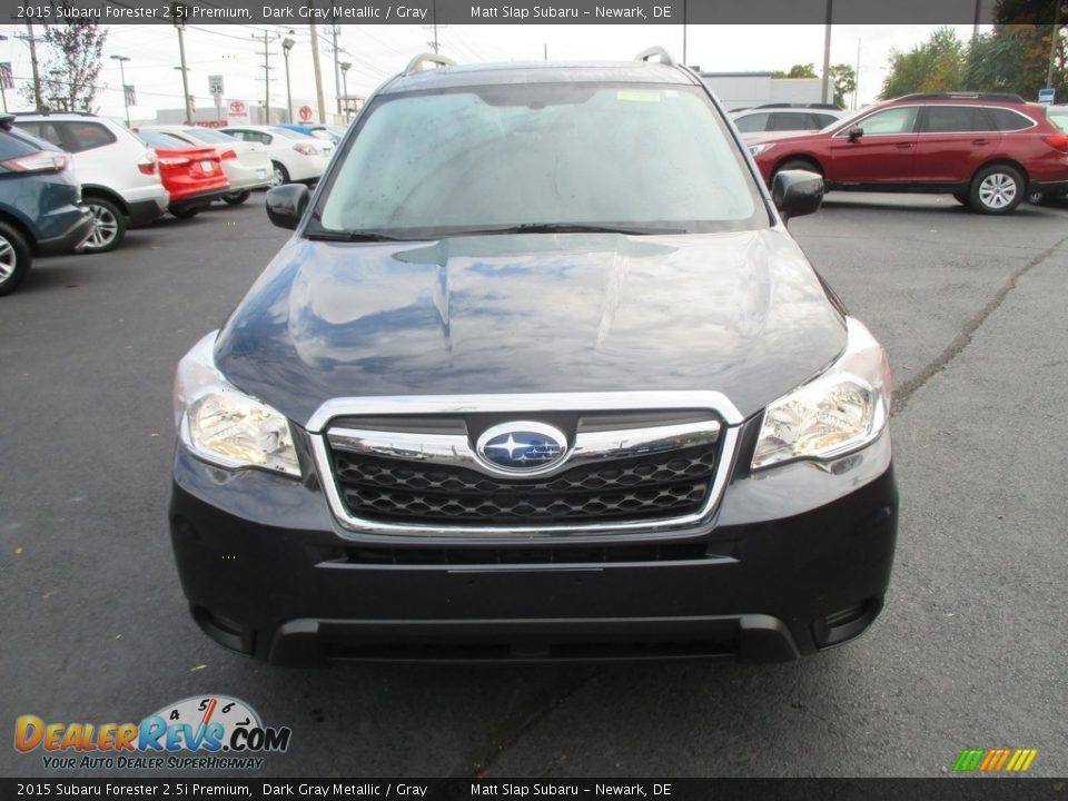 2015 Subaru Forester 2.5i Premium Dark Gray Metallic / Gray Photo #3