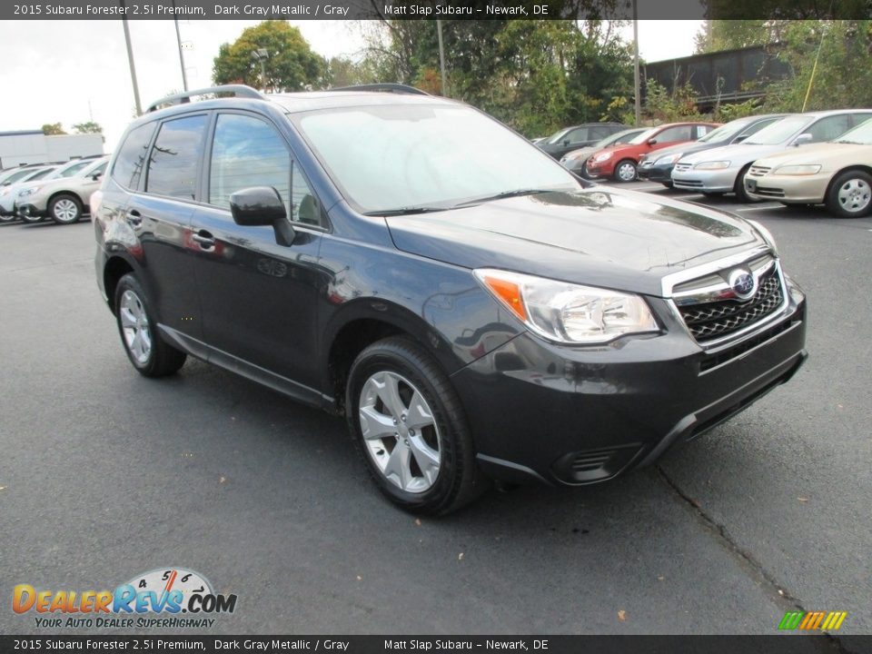 2015 Subaru Forester 2.5i Premium Dark Gray Metallic / Gray Photo #4