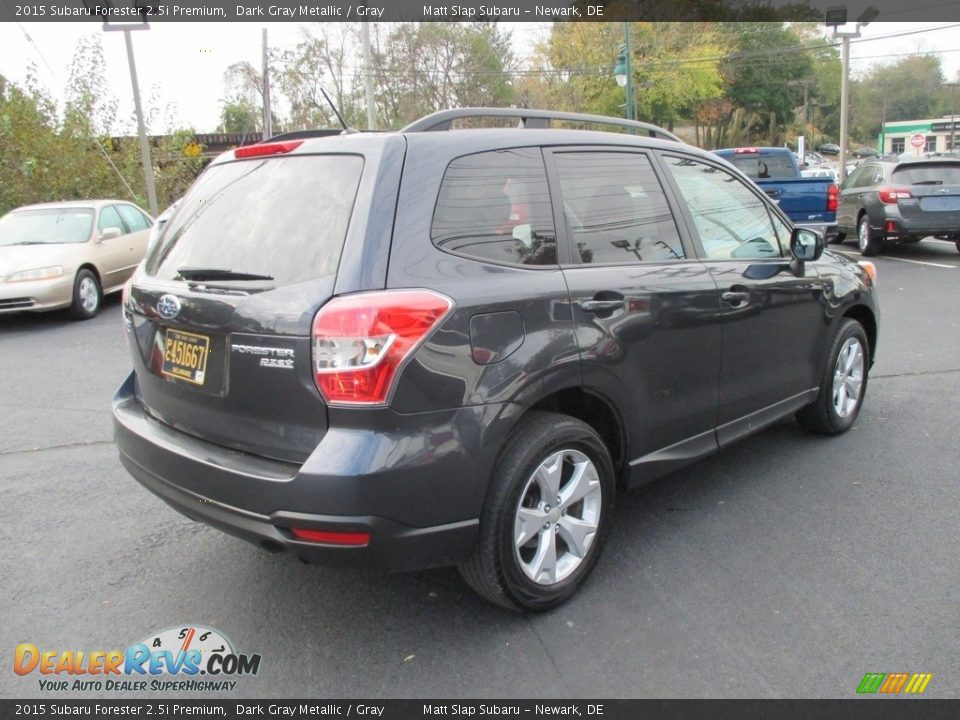 2015 Subaru Forester 2.5i Premium Dark Gray Metallic / Gray Photo #6