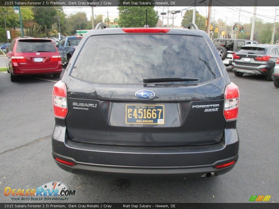2015 Subaru Forester 2.5i Premium Dark Gray Metallic / Gray Photo #7