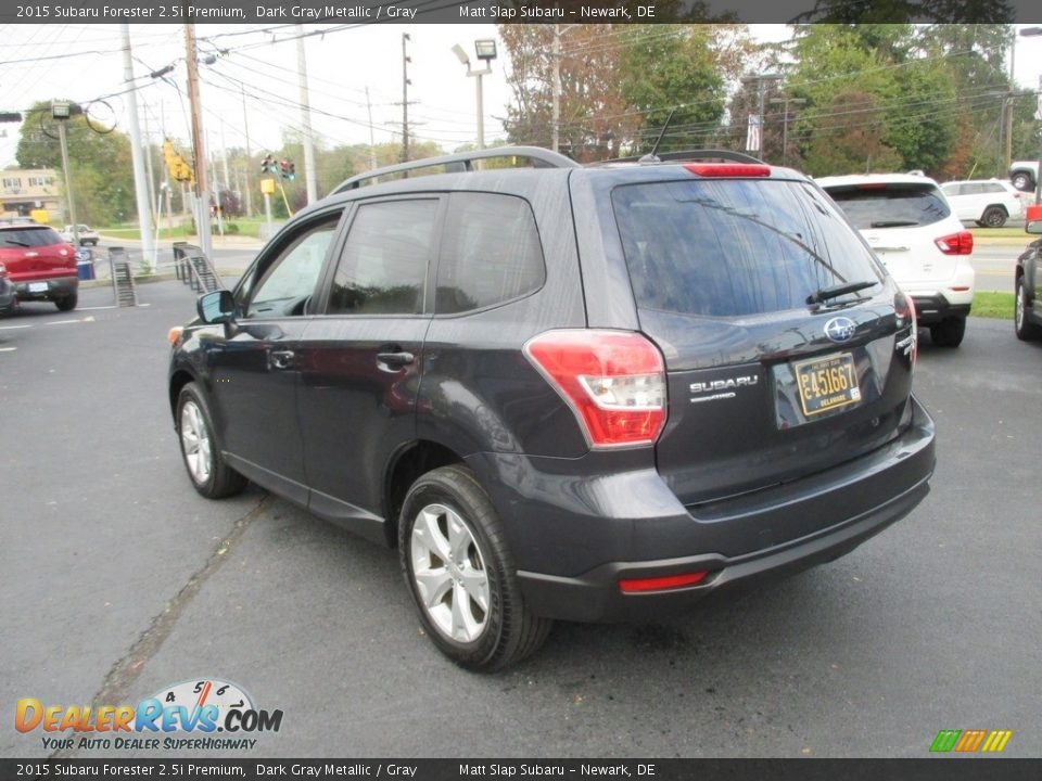 2015 Subaru Forester 2.5i Premium Dark Gray Metallic / Gray Photo #8
