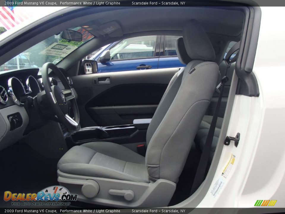 2009 Ford Mustang V6 Coupe Performance White / Light Graphite Photo #12