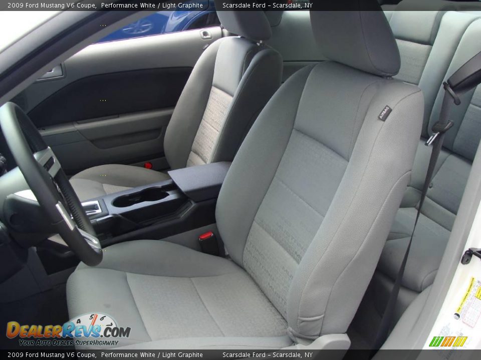 2009 Ford Mustang V6 Coupe Performance White / Light Graphite Photo #13