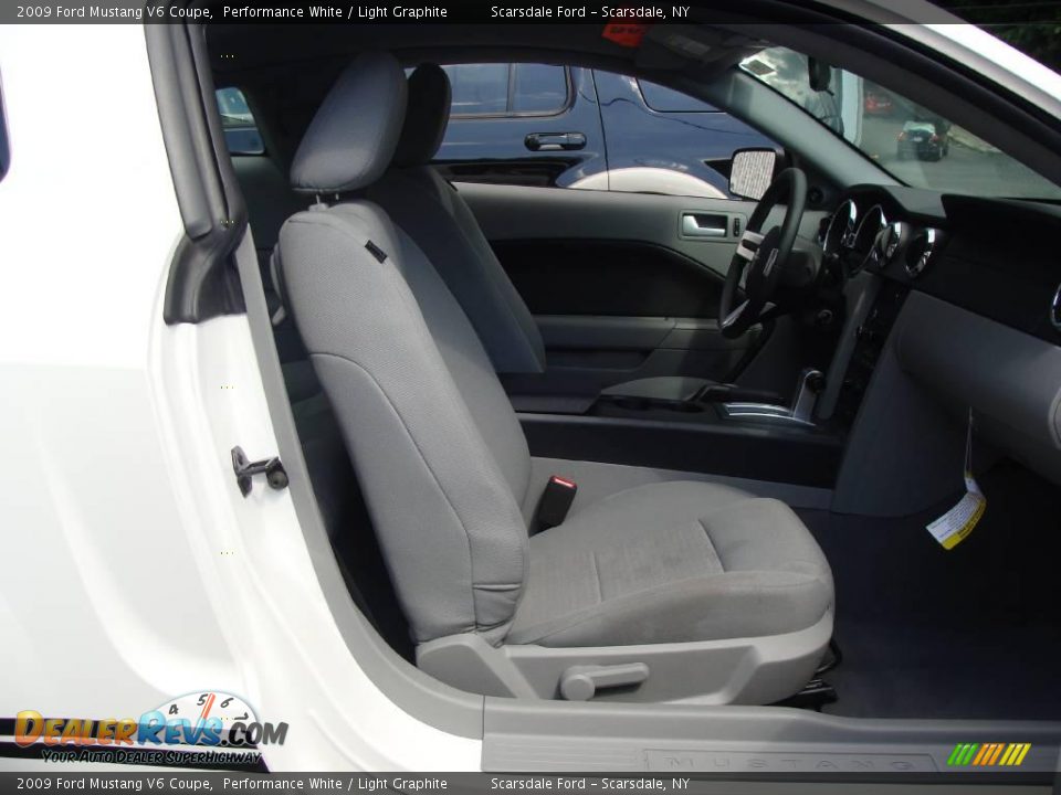 2009 Ford Mustang V6 Coupe Performance White / Light Graphite Photo #15