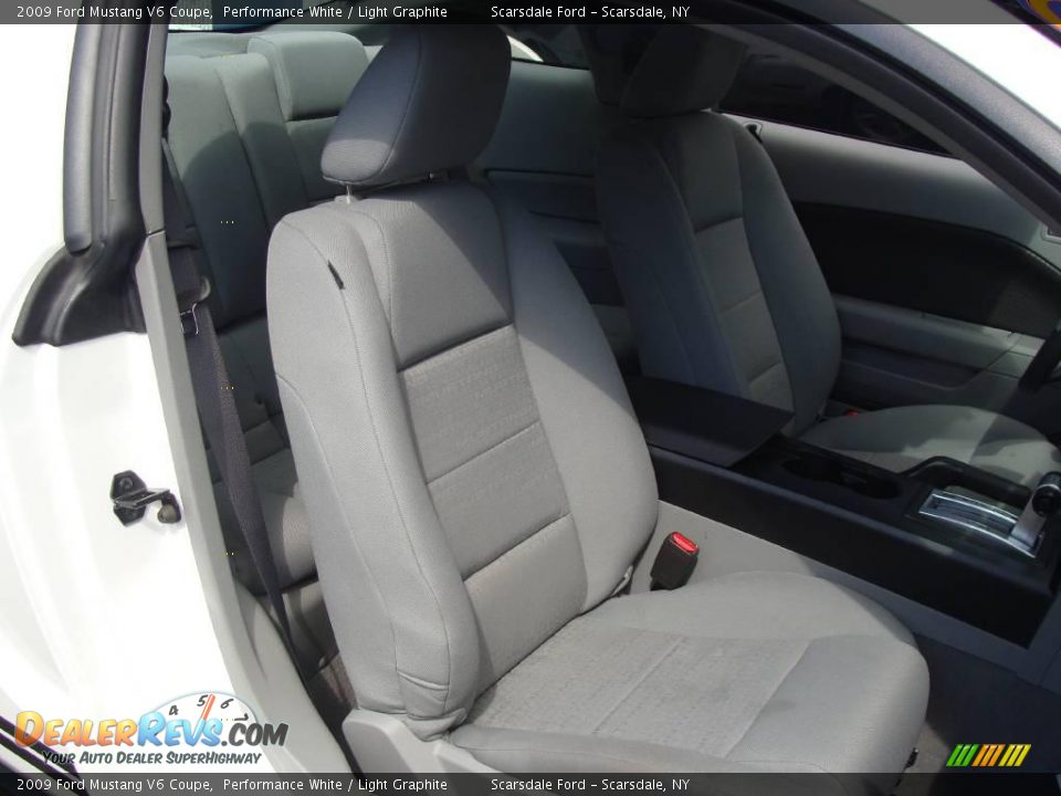 2009 Ford Mustang V6 Coupe Performance White / Light Graphite Photo #16