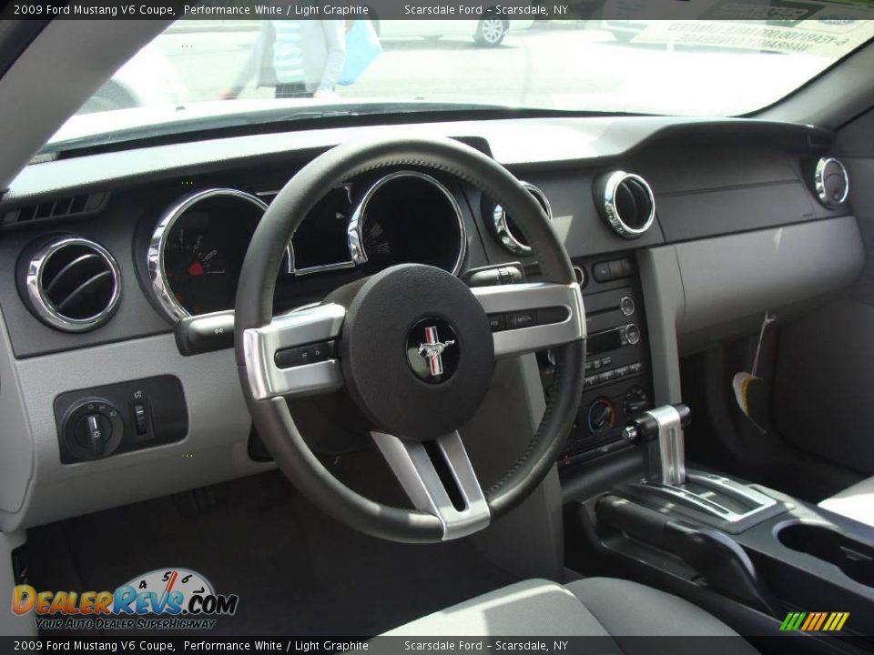 2009 Ford Mustang V6 Coupe Performance White / Light Graphite Photo #19