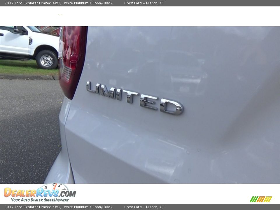 2017 Ford Explorer Limited 4WD White Platinum / Ebony Black Photo #10