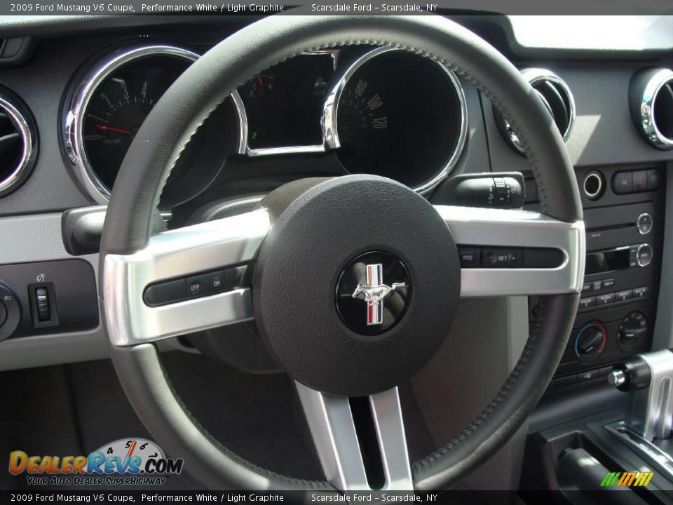 2009 Ford Mustang V6 Coupe Performance White / Light Graphite Photo #20