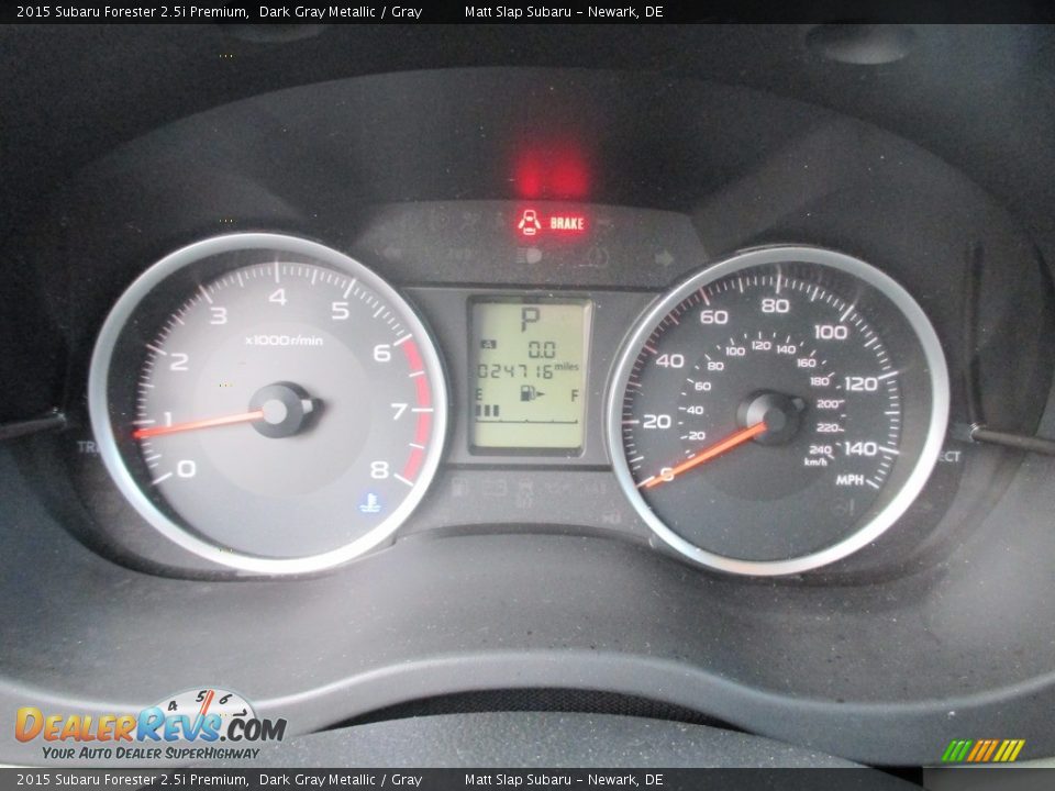 2015 Subaru Forester 2.5i Premium Dark Gray Metallic / Gray Photo #28