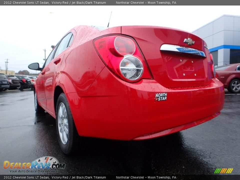 2012 Chevrolet Sonic LT Sedan Victory Red / Jet Black/Dark Titanium Photo #5