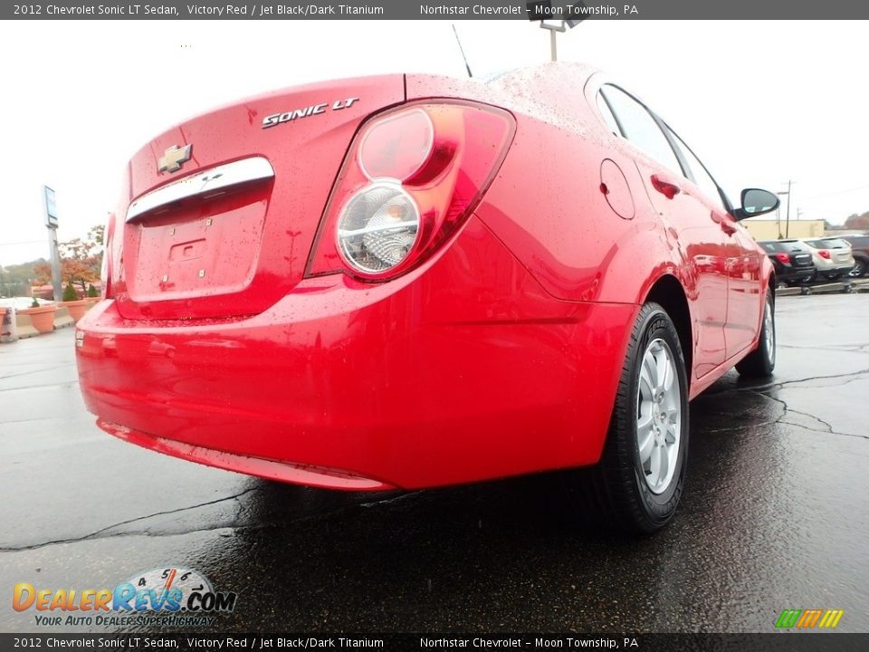 2012 Chevrolet Sonic LT Sedan Victory Red / Jet Black/Dark Titanium Photo #9