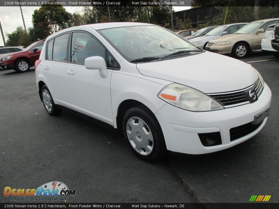 2008 Nissan Versa 1.8 S Hatchback Fresh Powder White / Charcoal Photo #4