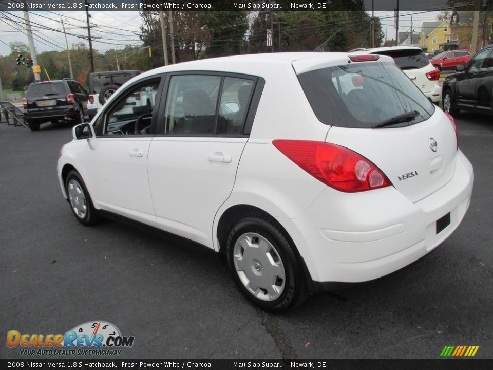 2008 Nissan Versa 1.8 S Hatchback Fresh Powder White / Charcoal Photo #8
