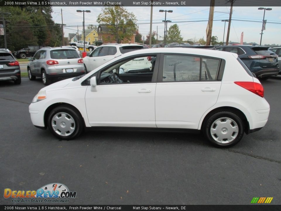 2008 Nissan Versa 1.8 S Hatchback Fresh Powder White / Charcoal Photo #9