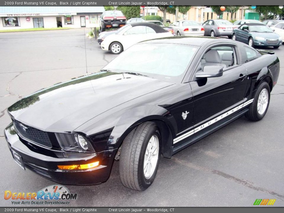 2009 Ford Mustang V6 Coupe Black / Light Graphite Photo #1