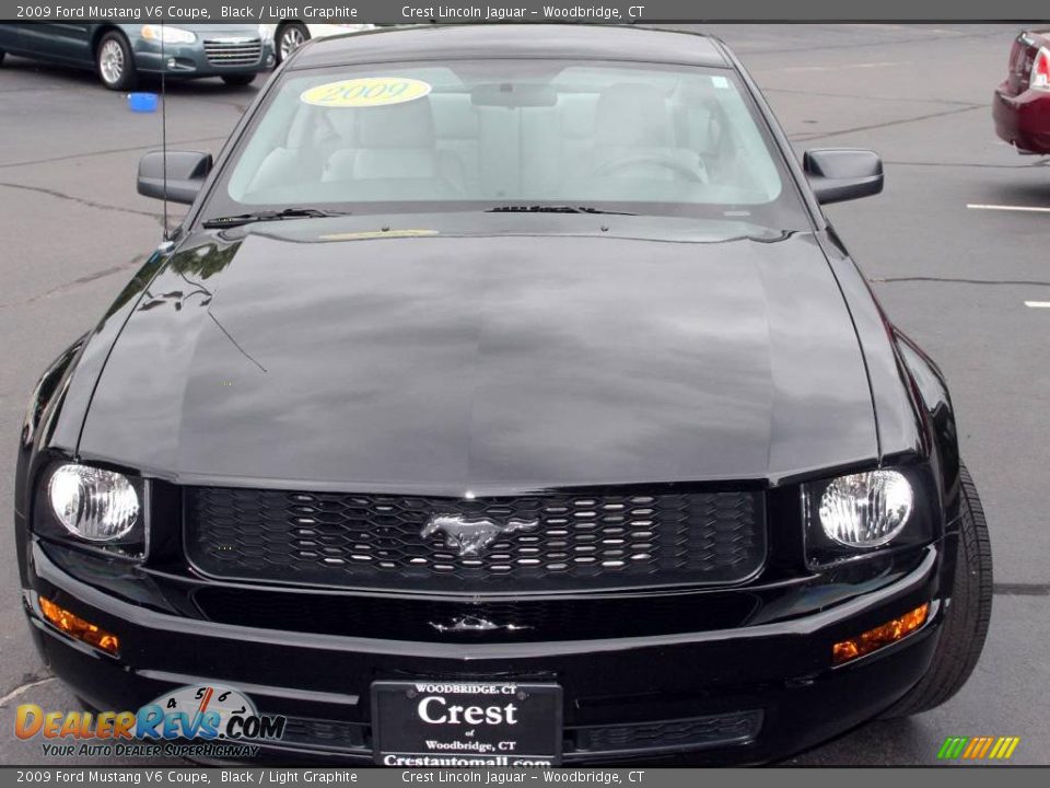 2009 Ford Mustang V6 Coupe Black / Light Graphite Photo #2