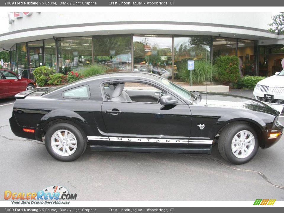 2009 Ford Mustang V6 Coupe Black / Light Graphite Photo #4