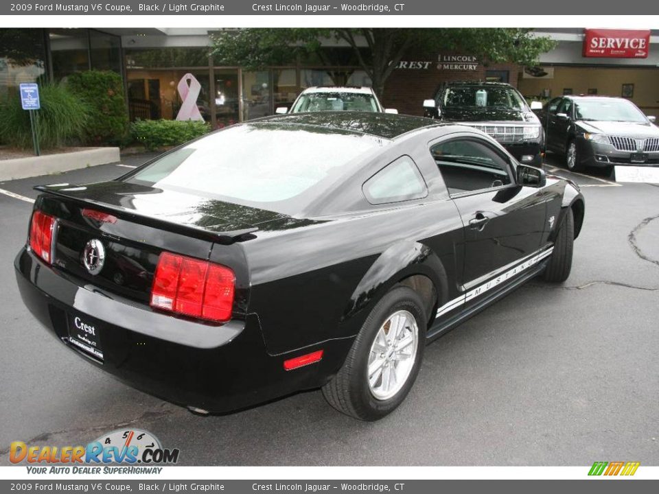 2009 Ford Mustang V6 Coupe Black / Light Graphite Photo #5