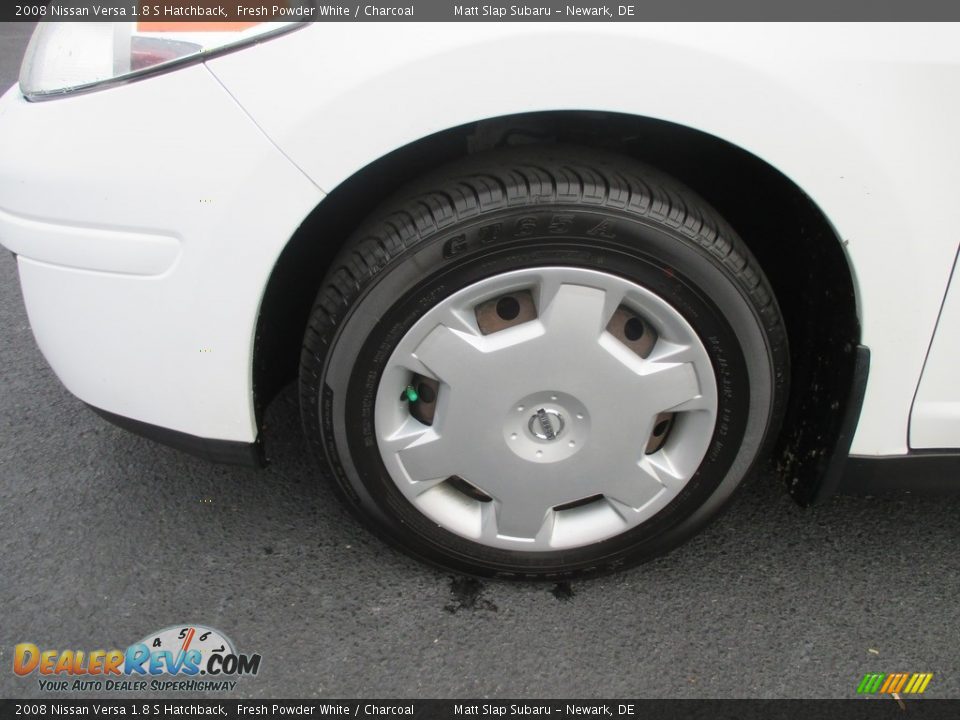 2008 Nissan Versa 1.8 S Hatchback Fresh Powder White / Charcoal Photo #21