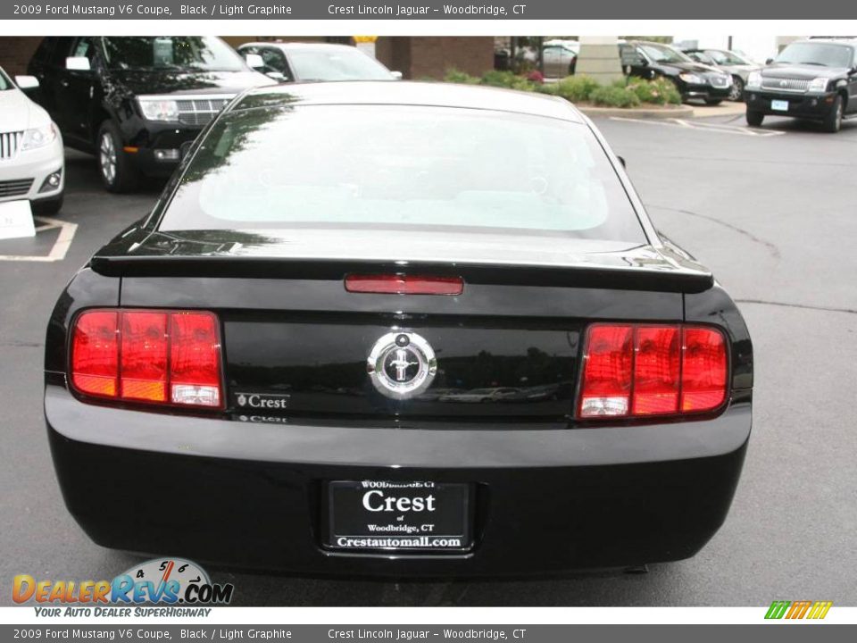 2009 Ford Mustang V6 Coupe Black / Light Graphite Photo #6