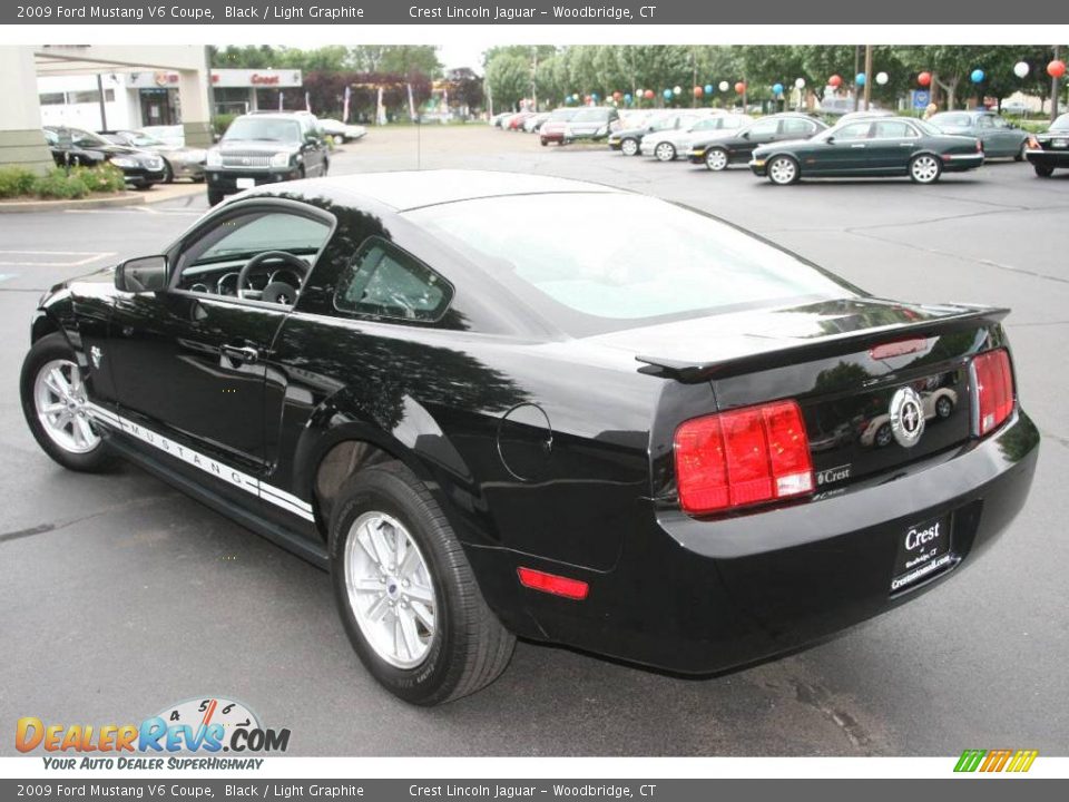 2009 Ford Mustang V6 Coupe Black / Light Graphite Photo #7