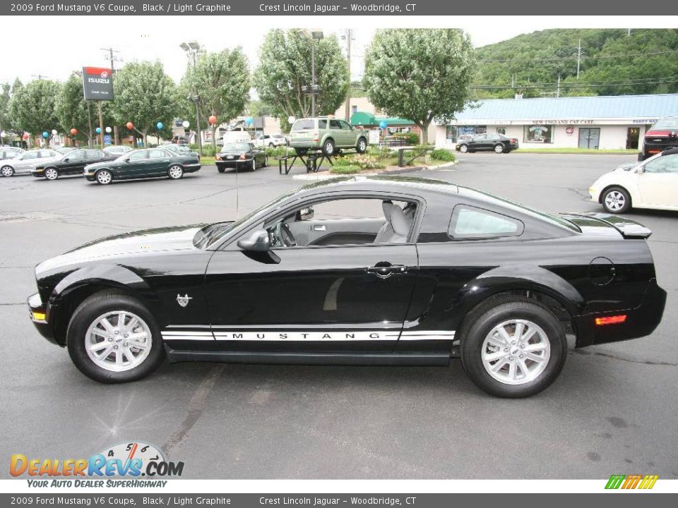 2009 Ford Mustang V6 Coupe Black / Light Graphite Photo #8