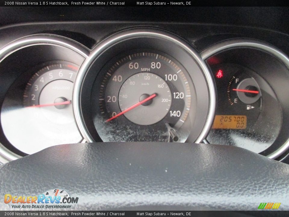 2008 Nissan Versa 1.8 S Hatchback Fresh Powder White / Charcoal Photo #26