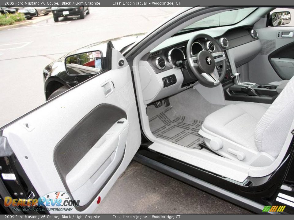 2009 Ford Mustang V6 Coupe Black / Light Graphite Photo #9