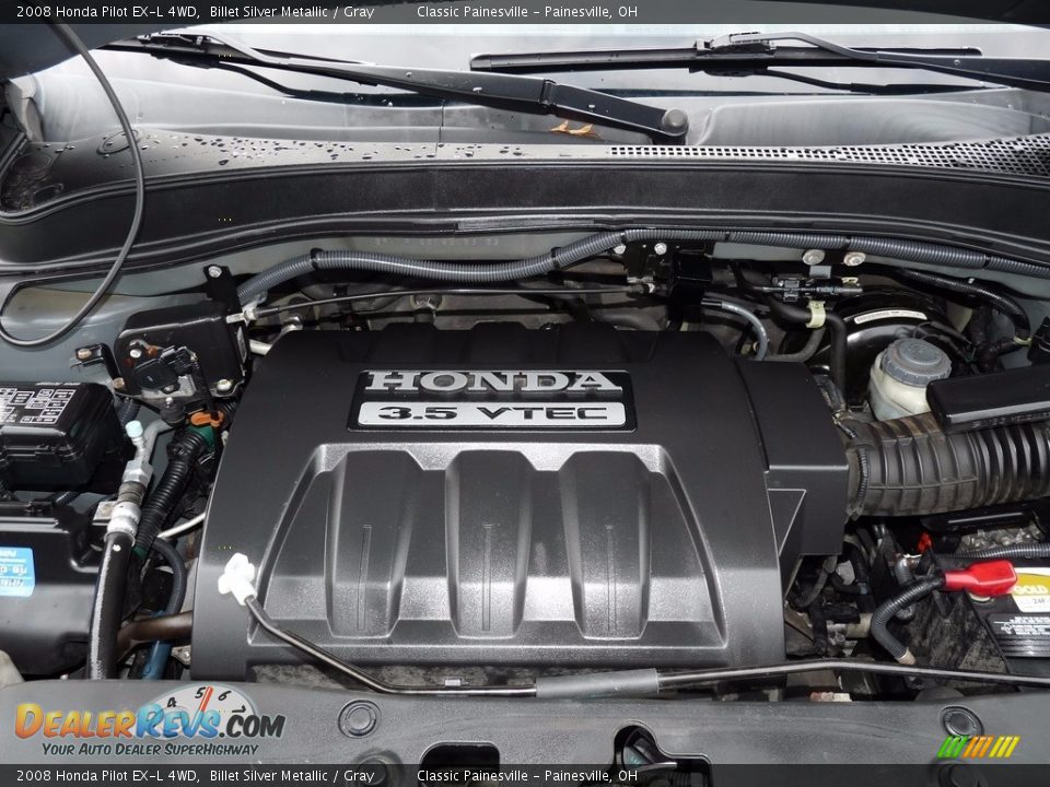 2008 Honda Pilot EX-L 4WD Billet Silver Metallic / Gray Photo #6