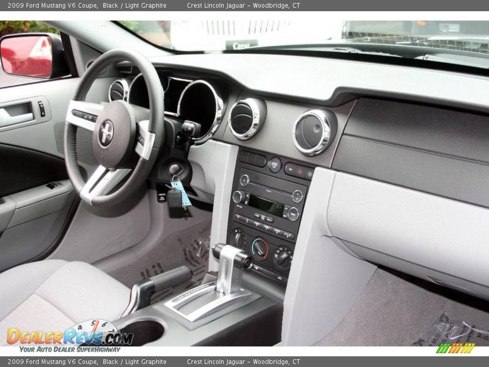 2009 Ford Mustang V6 Coupe Black / Light Graphite Photo #12