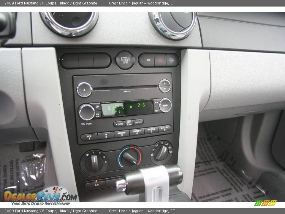 2009 Ford Mustang V6 Coupe Black / Light Graphite Photo #15