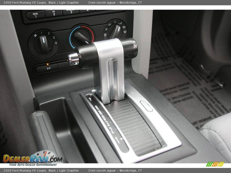 2009 Ford Mustang V6 Coupe Black / Light Graphite Photo #16