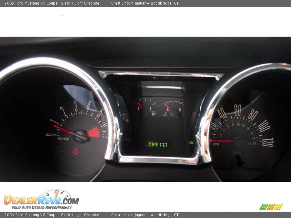 2009 Ford Mustang V6 Coupe Black / Light Graphite Photo #17