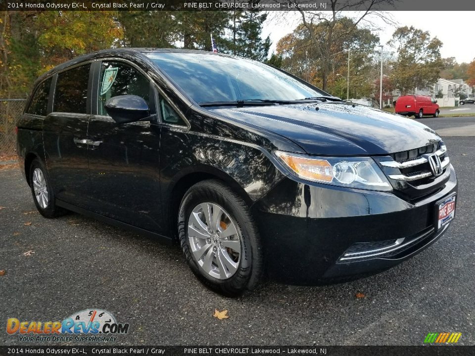 2014 Honda Odyssey EX-L Crystal Black Pearl / Gray Photo #1
