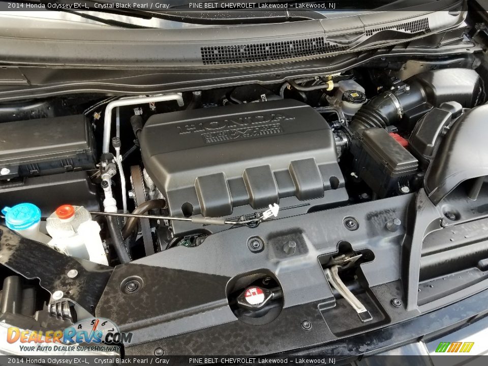 2014 Honda Odyssey EX-L Crystal Black Pearl / Gray Photo #11