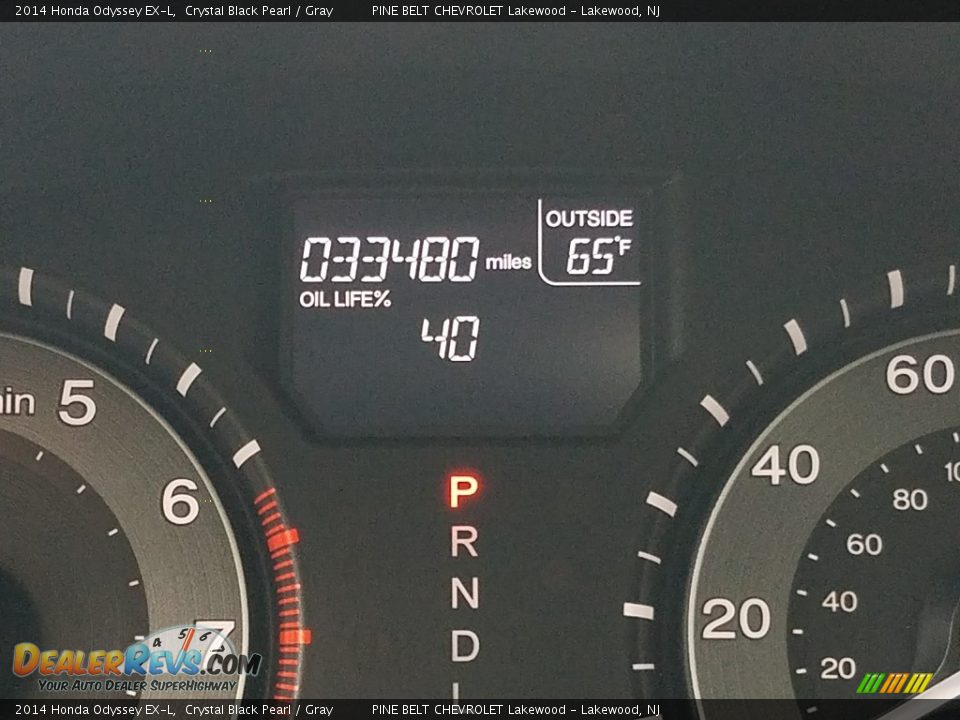 2014 Honda Odyssey EX-L Crystal Black Pearl / Gray Photo #15
