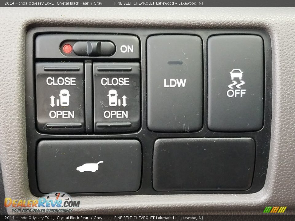 2014 Honda Odyssey EX-L Crystal Black Pearl / Gray Photo #17