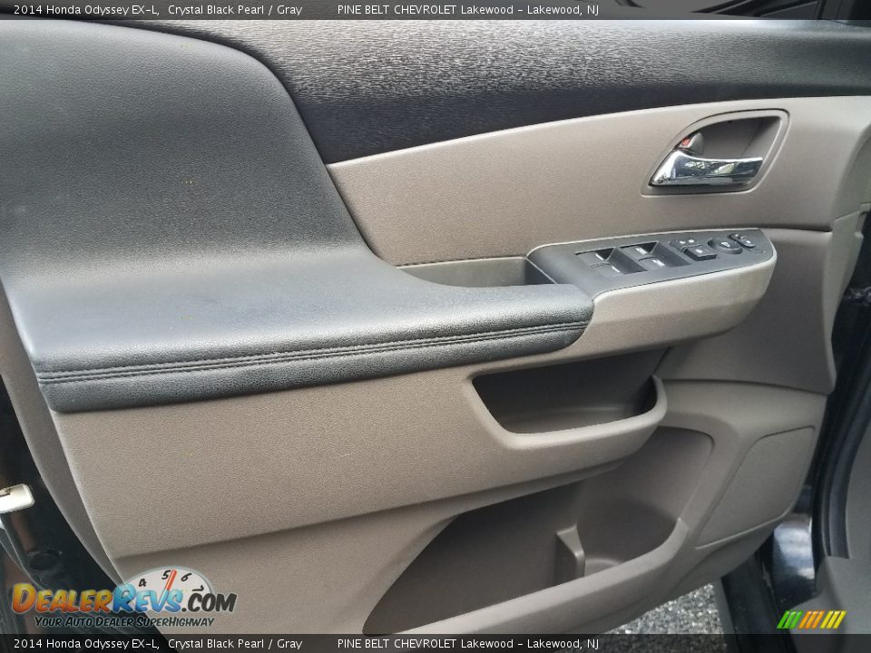 2014 Honda Odyssey EX-L Crystal Black Pearl / Gray Photo #18
