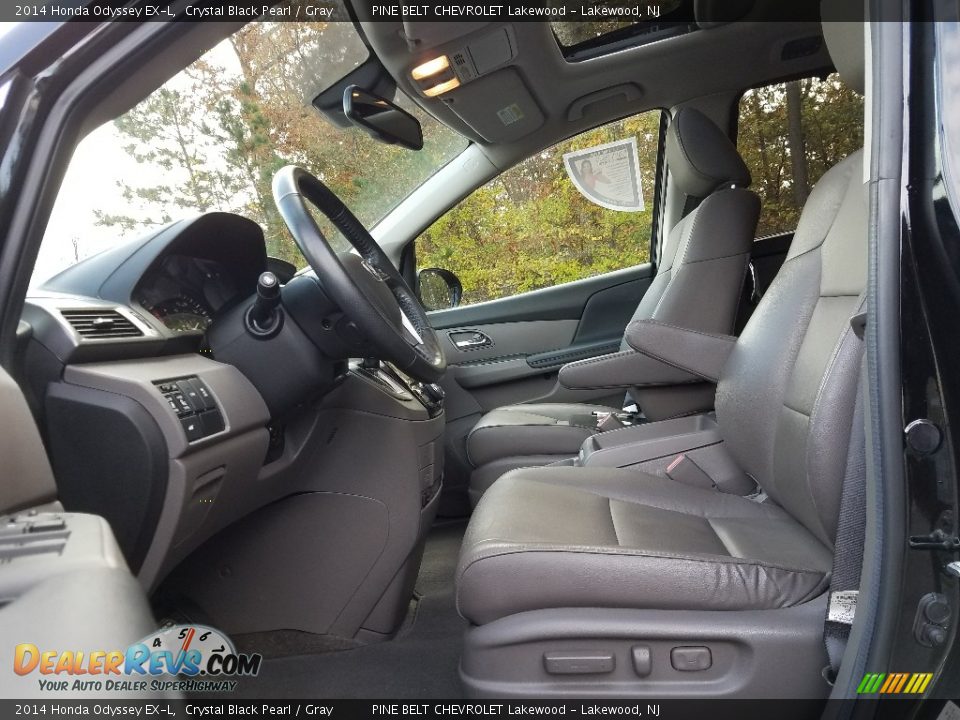 2014 Honda Odyssey EX-L Crystal Black Pearl / Gray Photo #20
