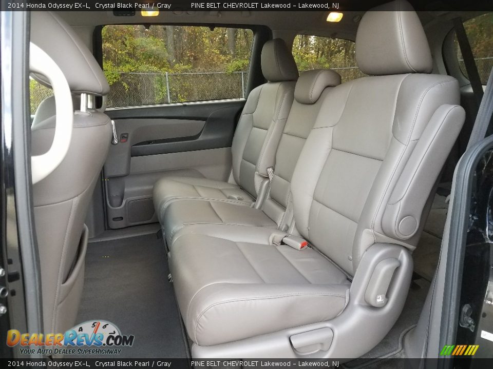 2014 Honda Odyssey EX-L Crystal Black Pearl / Gray Photo #22