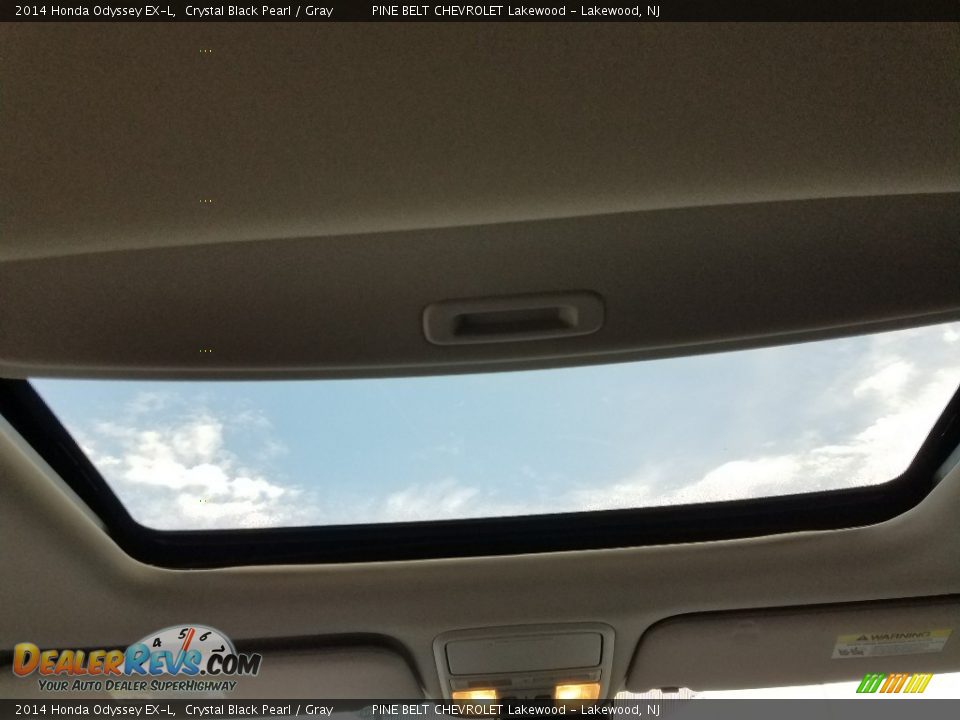 2014 Honda Odyssey EX-L Crystal Black Pearl / Gray Photo #23
