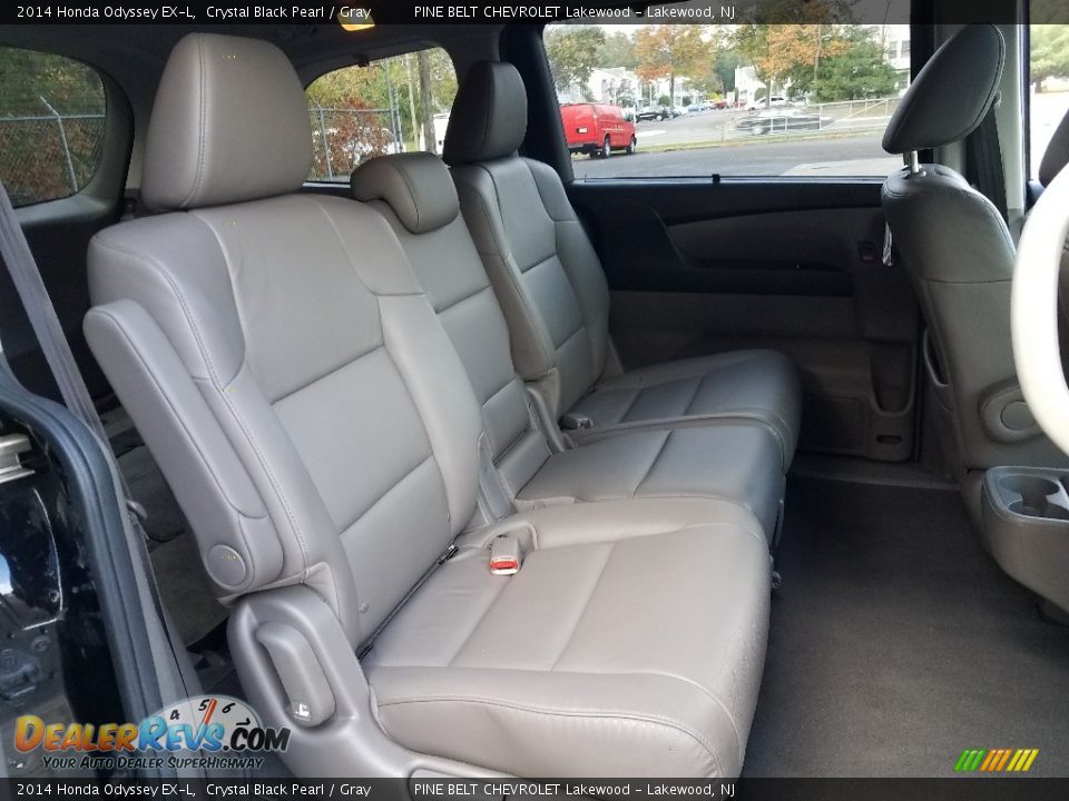 2014 Honda Odyssey EX-L Crystal Black Pearl / Gray Photo #25