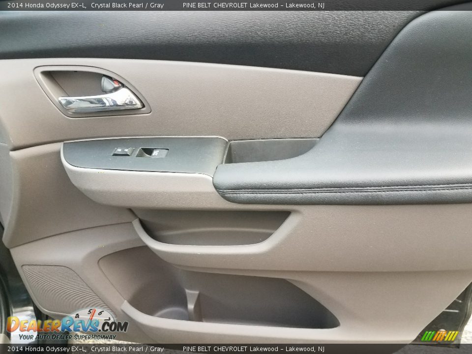 2014 Honda Odyssey EX-L Crystal Black Pearl / Gray Photo #26