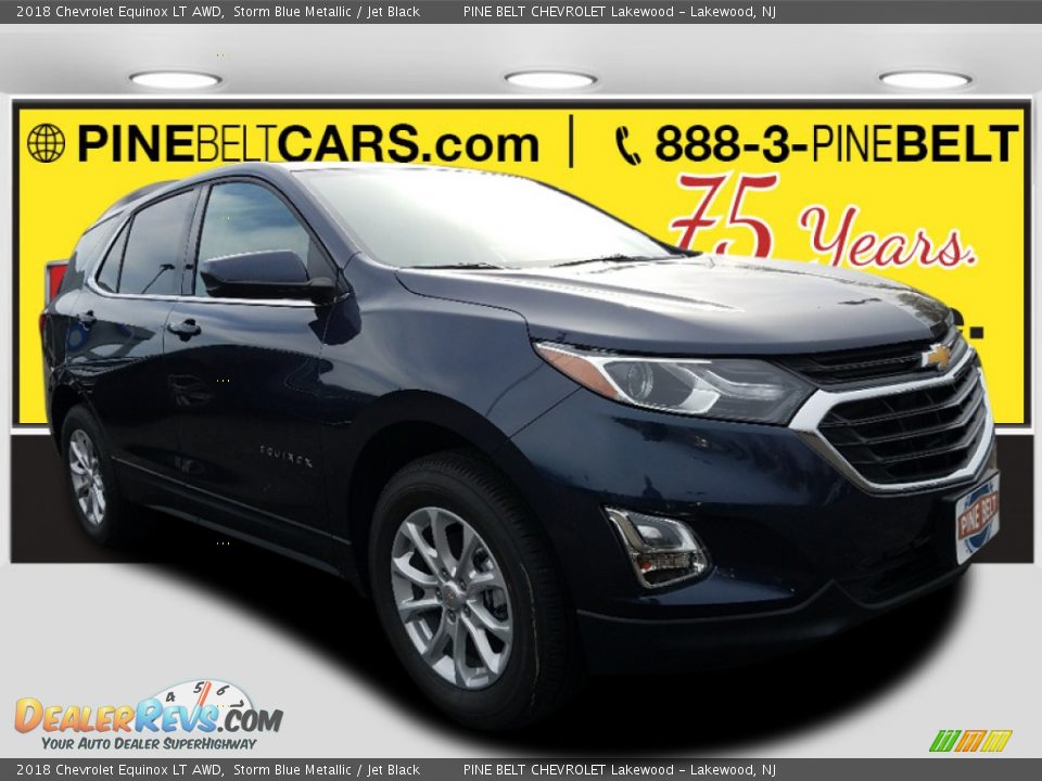 2018 Chevrolet Equinox LT AWD Storm Blue Metallic / Jet Black Photo #1