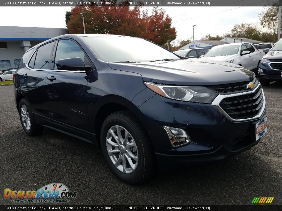 2018 Chevrolet Equinox LT AWD Storm Blue Metallic / Jet Black Photo #2