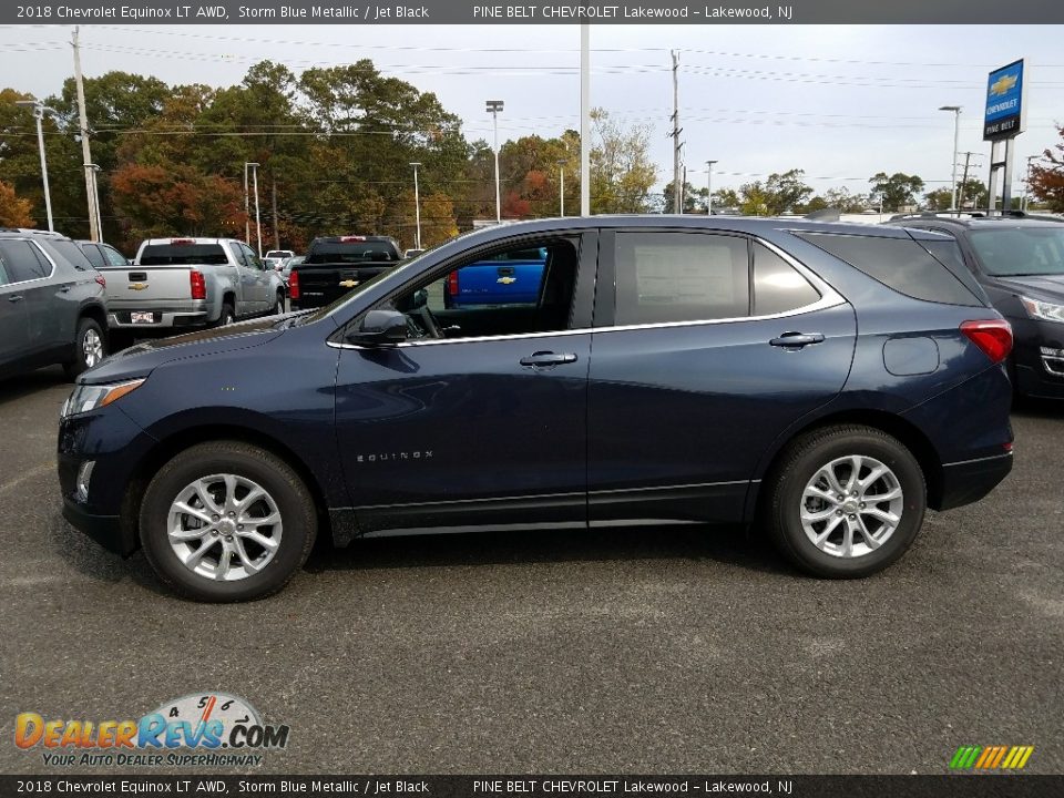 2018 Chevrolet Equinox LT AWD Storm Blue Metallic / Jet Black Photo #5